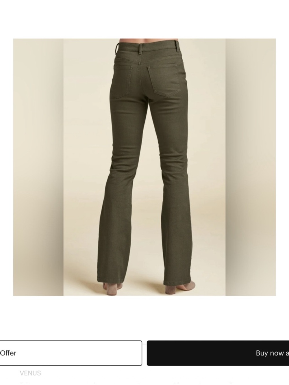 VENUS Boot cut in Olive Green - Picture 4 of 8
